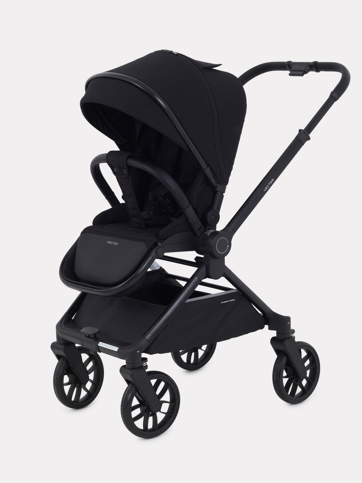 Коляска детская Rant Vector (2в1) Black