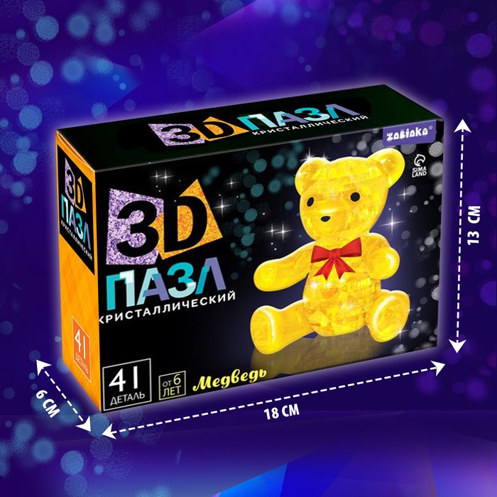 Пазл 3D Мишка 41 дет.