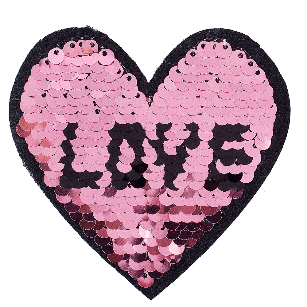 Термонаклейка с пайетками - перевертышами 6 видов TONGDE