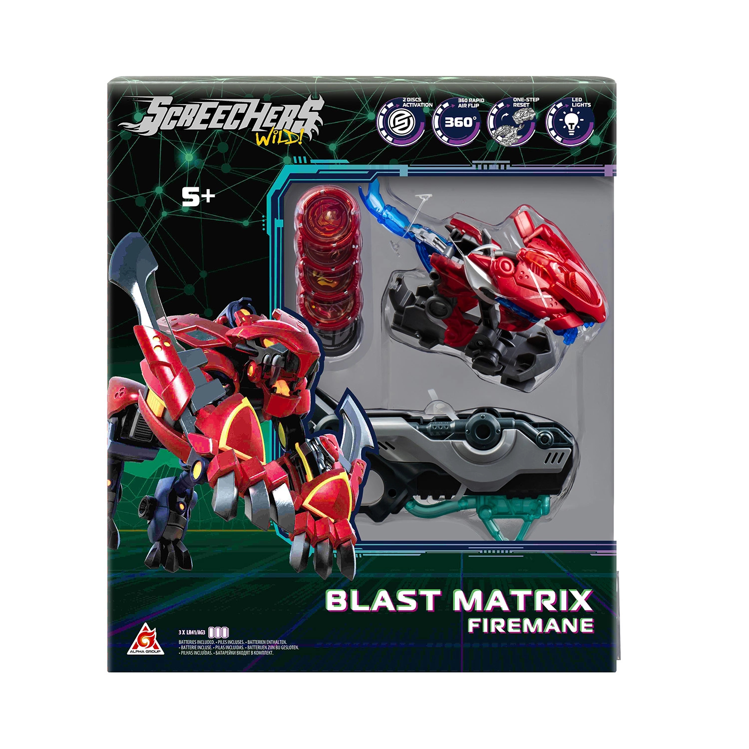 Дикие Скричеры Игровой набор Бласт Матрикс Фаермэйн S5 ТМ Screechers Wild