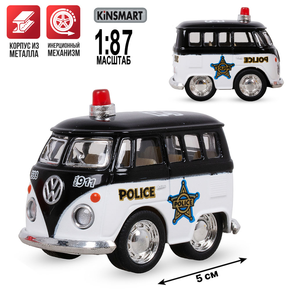 Машина метал. Little Van (Police/ Firefighter) инерц