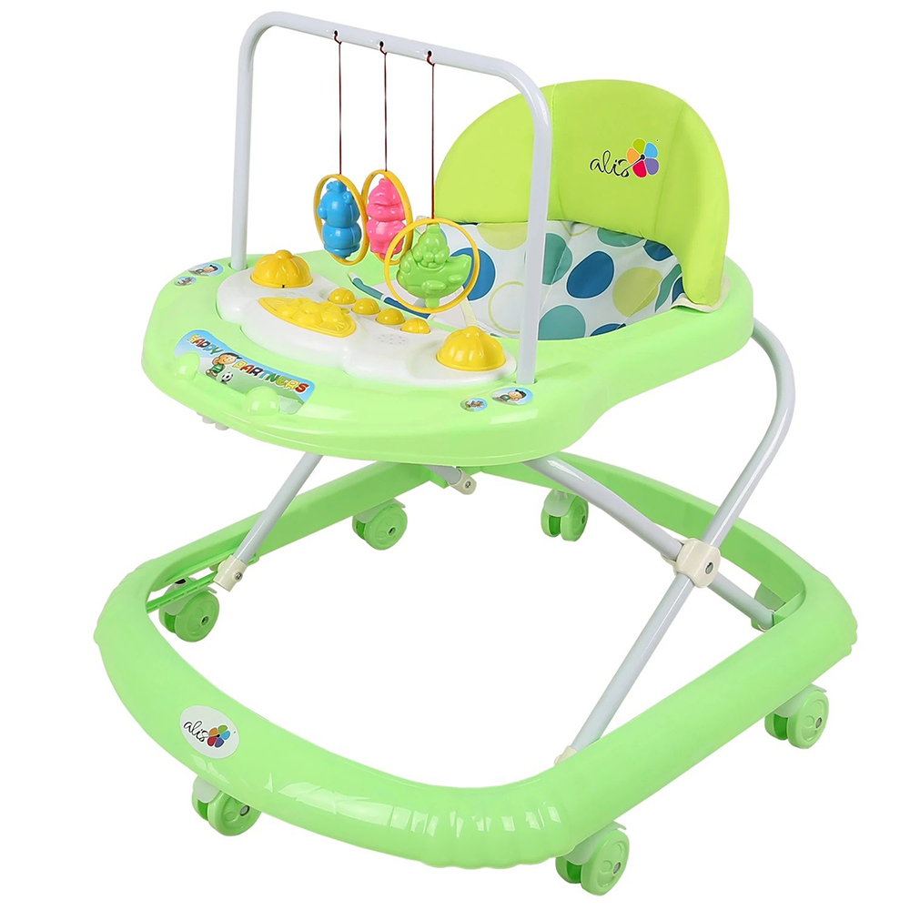 Ходунки Подвески 7 кол. муз. игрушки зеленый 370-723