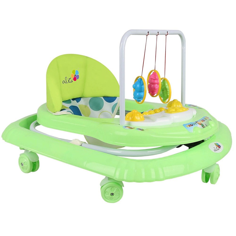 Ходунки Подвески 7 кол. муз. игрушки зеленый 370-723