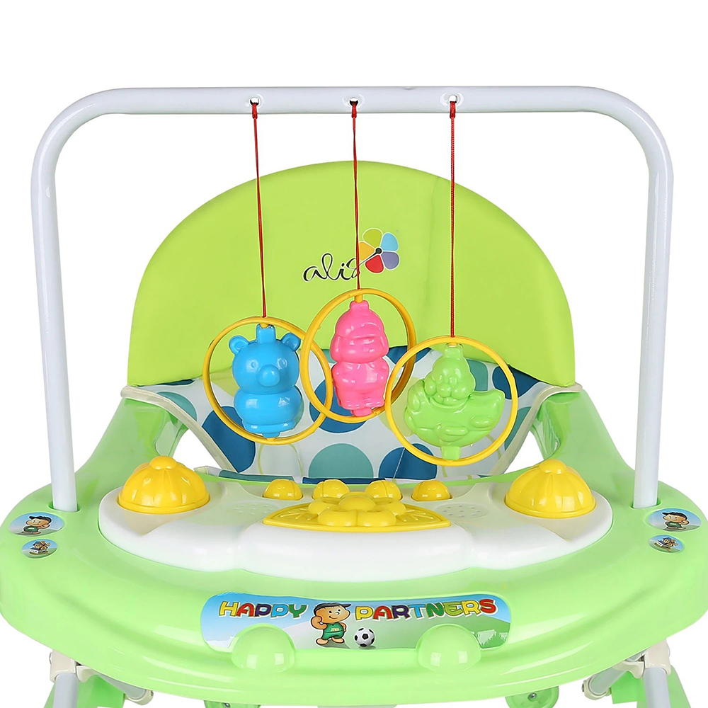 Ходунки Подвески 7 кол. муз. игрушки зеленый 370-723