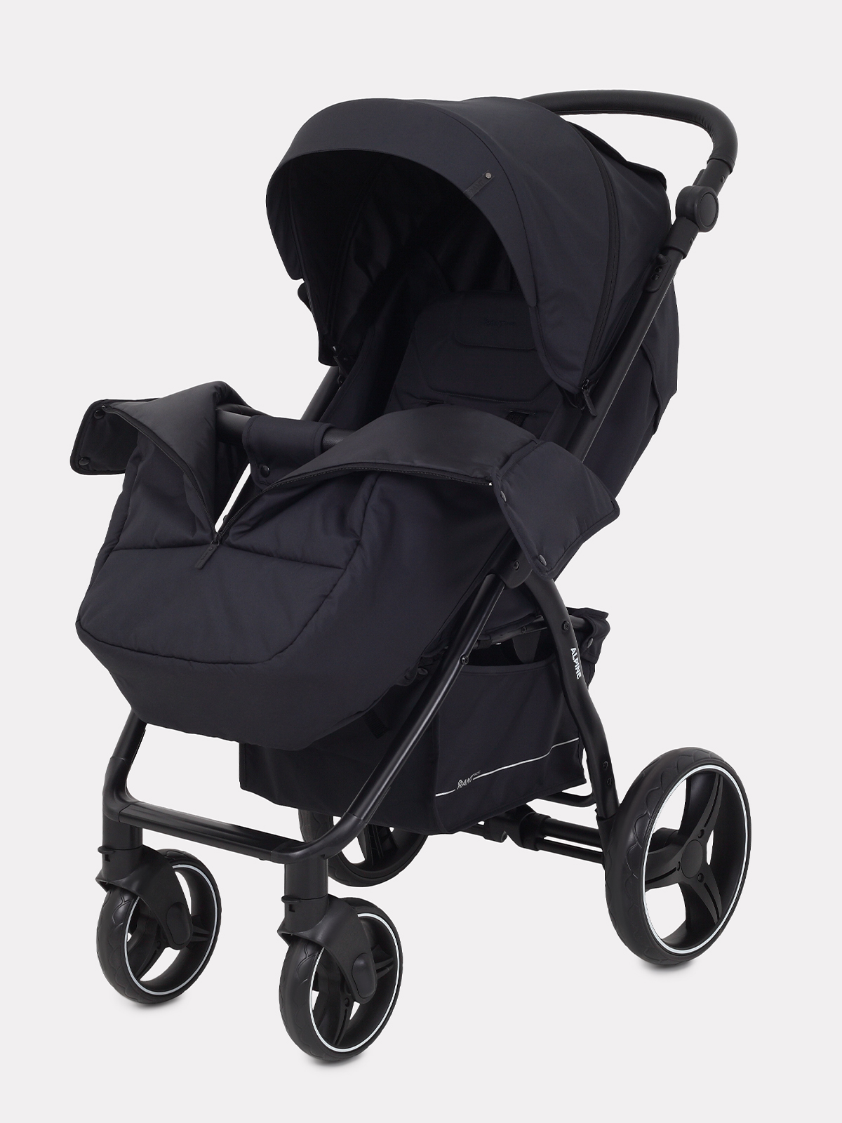 Коляска детская RANT basic ALPINE Black 2025