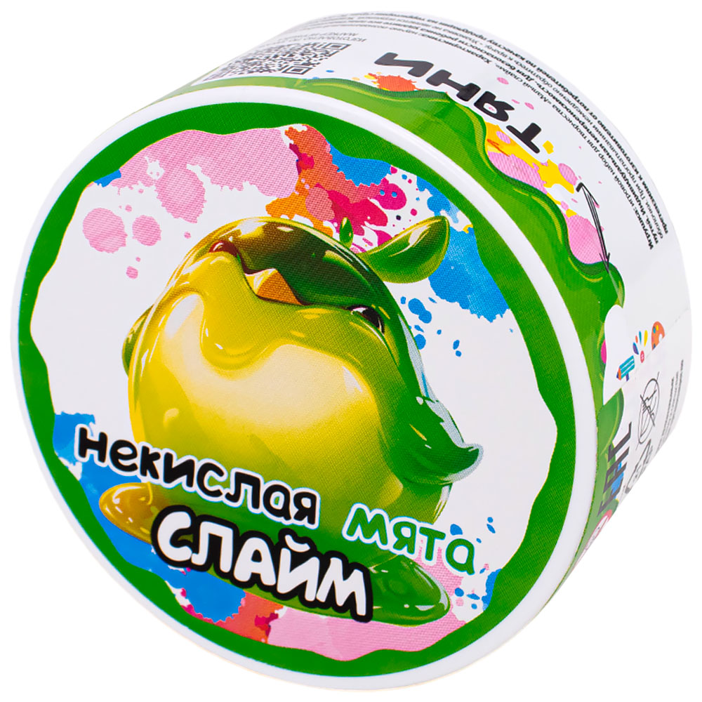 Слайм Некислая Мята зеленый светящийся