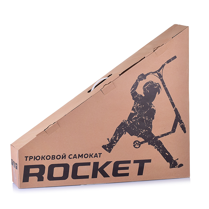 Самокат трюковый Rocket колеса пластик 100 мм ABEC 7 жёлтый
