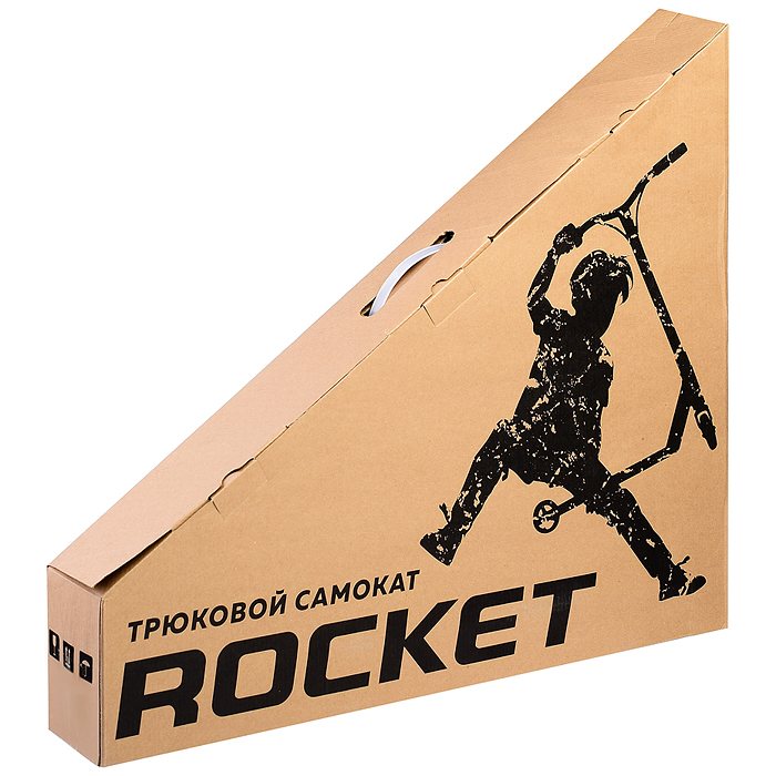 Самокат трюковый Rocket колеса пластик 100 мм ABEC 7