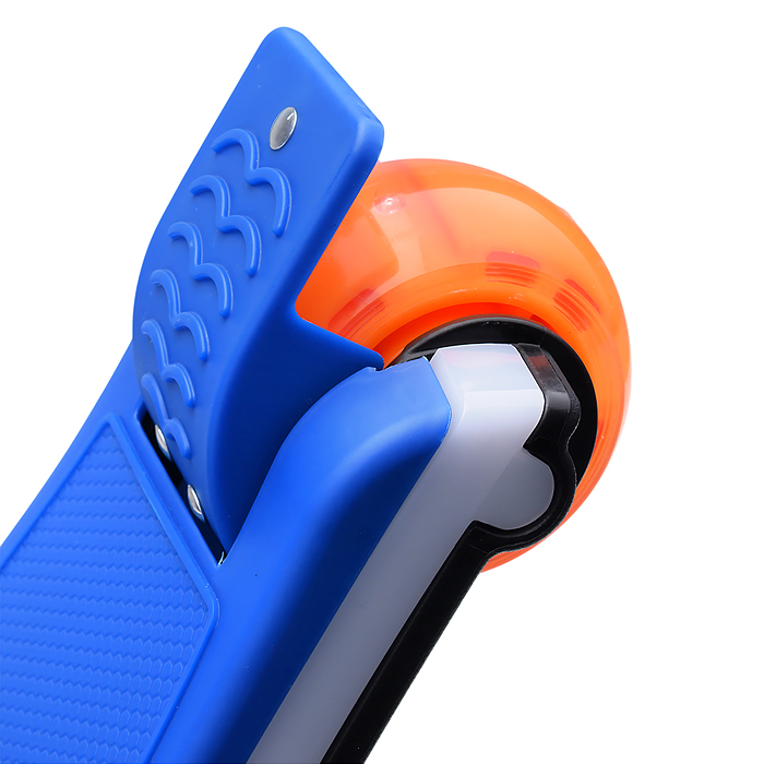 Самокат 3-х кол. Rocket колёса световые PU синий