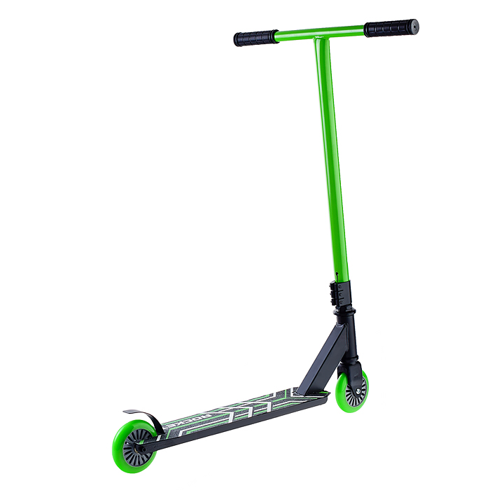 Самокат трюковый Rocket колеса PU пластик 100 мм ABEC 7 зелёный