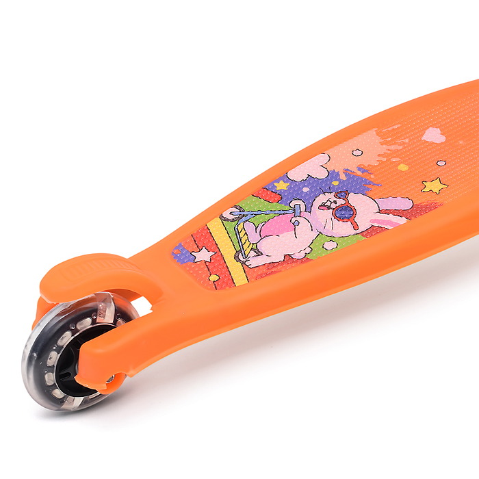 Самокат 3-х кол. Rocket колёса PU оранжевый