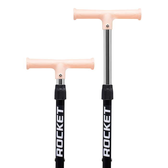 Самокат 3-х кол. Rocket колёса PU коричневый