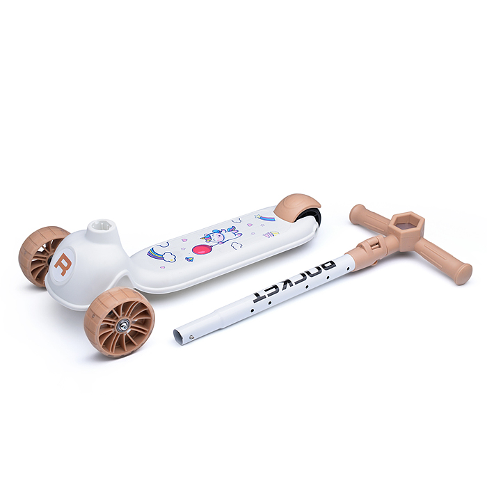 Самокат 3-х кол. Rocket белый