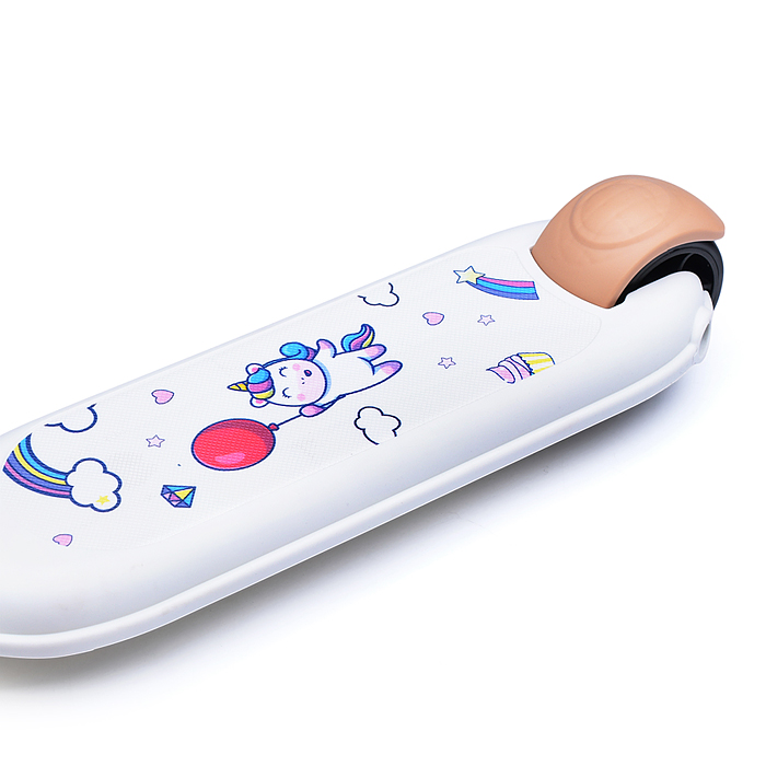 Самокат 3-х кол. Rocket белый