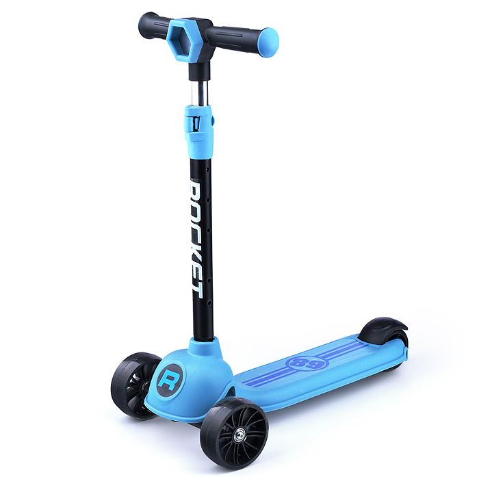 Самокат 3-х кол. Rocket синий