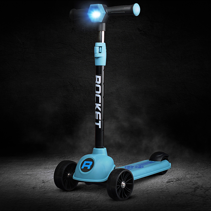 Самокат 3-х кол. Rocket синий