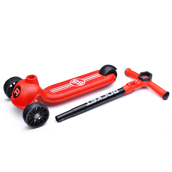 Самокат 3-х кол. Rocket красный