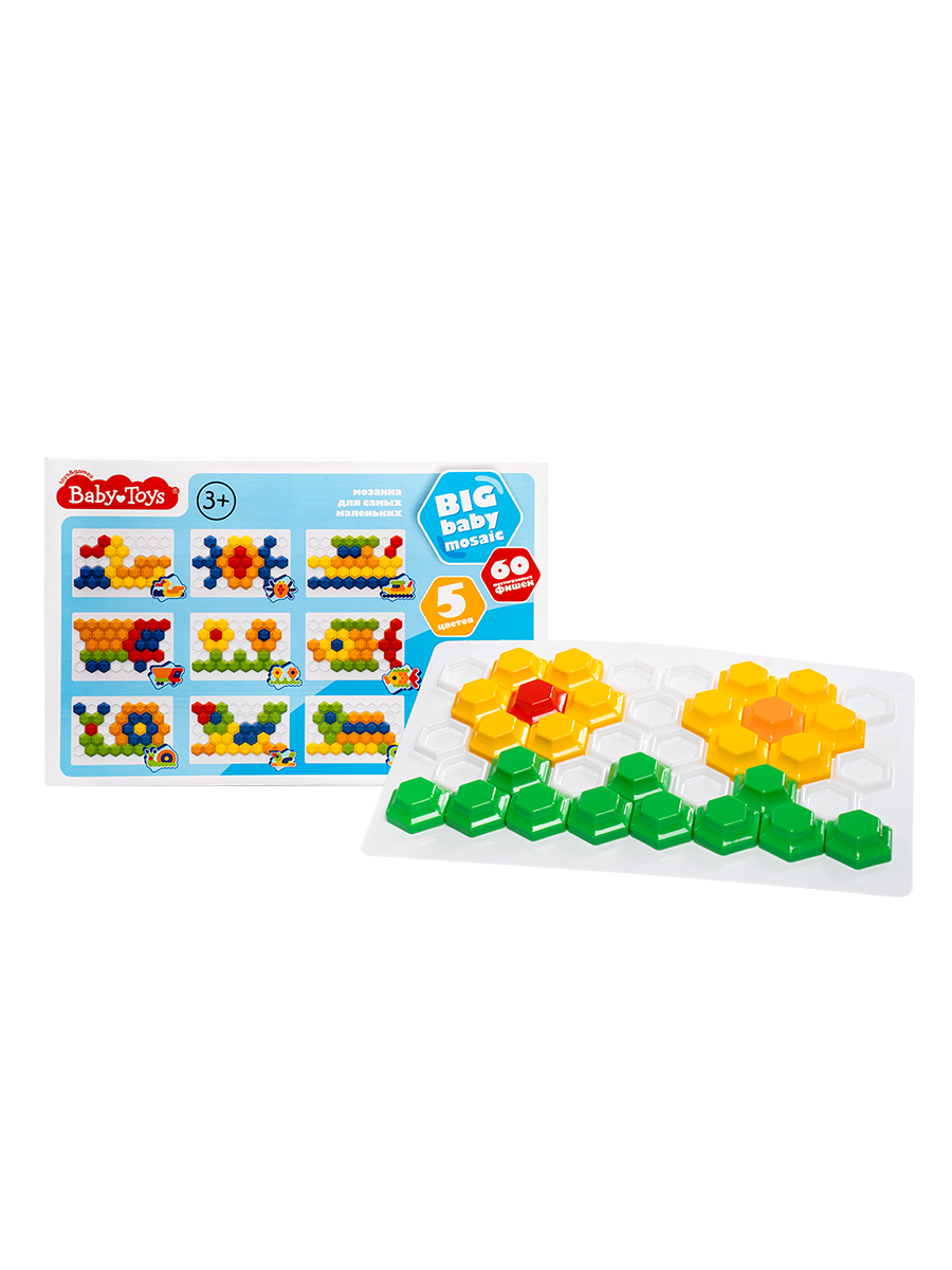 Мозаика шестигранная d40/60 эл Baby Toys
