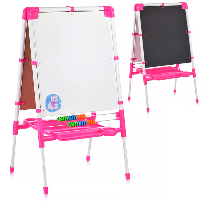 Доска знаний мольберт 1 розовый
