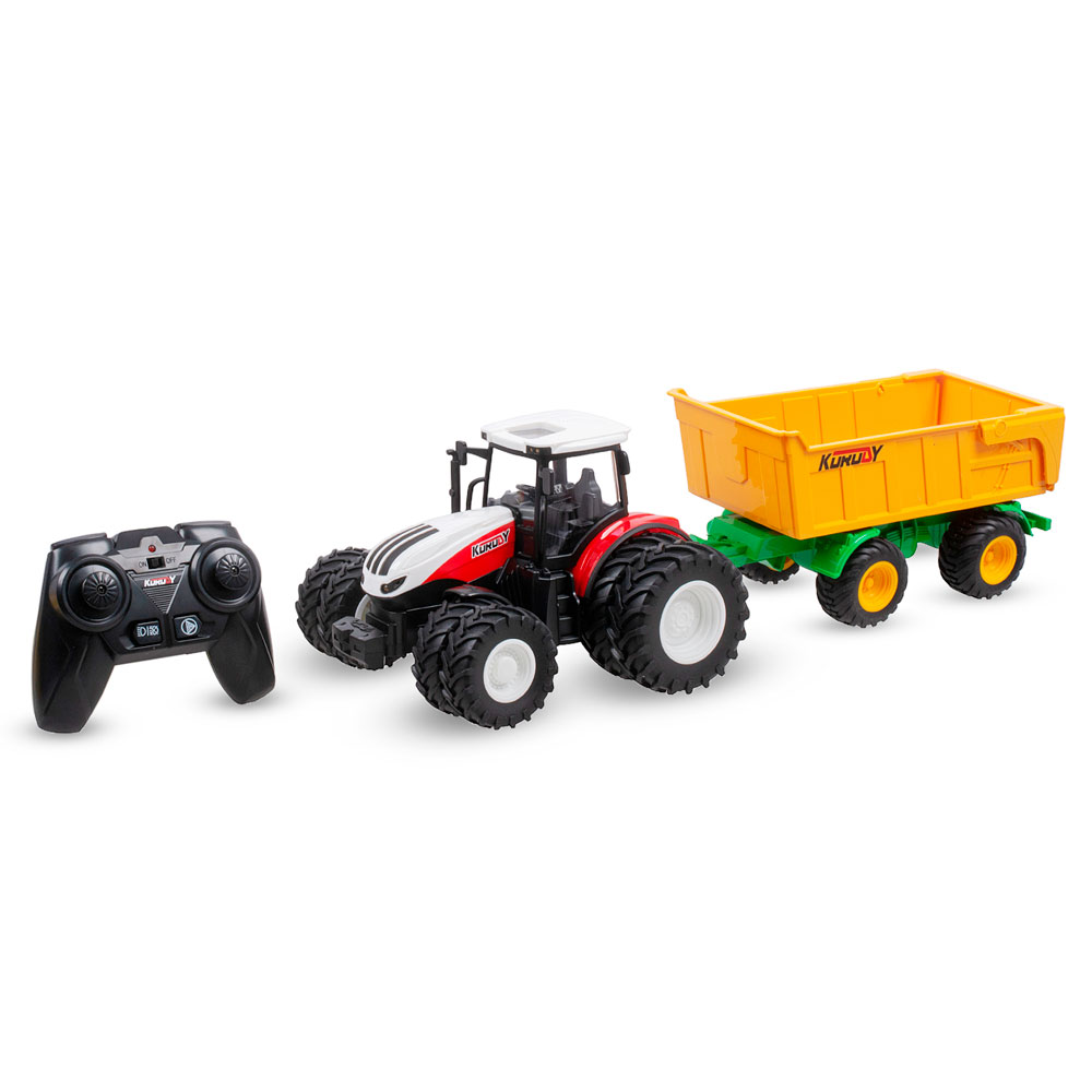 Трактор РУ с прицепом свет 45см