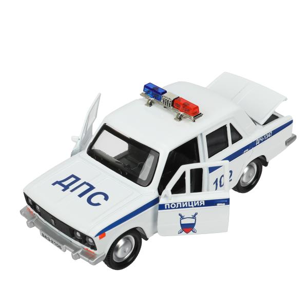Гараж Технопарк 20,5 см Полиция ваз 2106 синий 390955