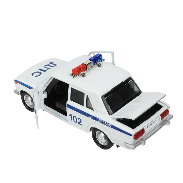 Гараж Технопарк 20,5 см Полиция ваз 2106 синий 390955