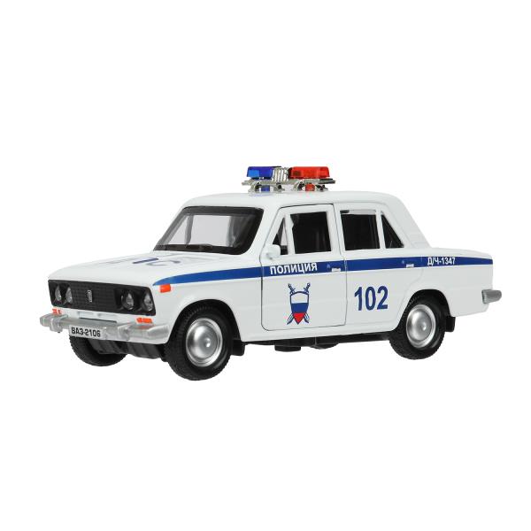 Гараж Технопарк 20,5 см Полиция ваз 2106 синий 390955