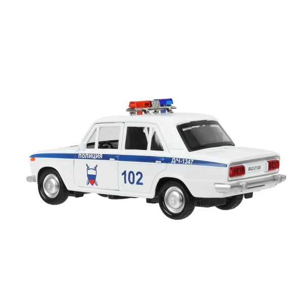 Гараж Технопарк 20,5 см Полиция ваз 2106 синий 390955