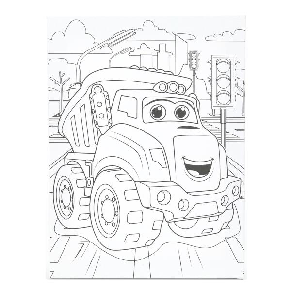 Холст для росписи 15*20 см Самосвал Multiart 392574