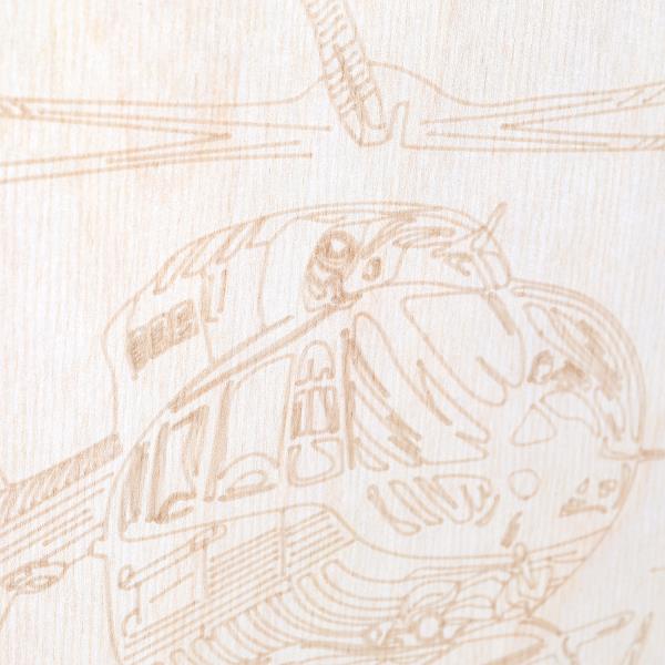 Доска для выжигания вертoлет MultiArt 397934