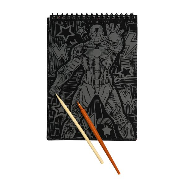 Гравюра-блокнот 8 картинок спайдер 15*21 см MultiArt 385142