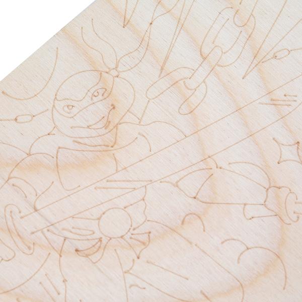 Доска для выжигания черепашки ниндзя MultiArt 397920