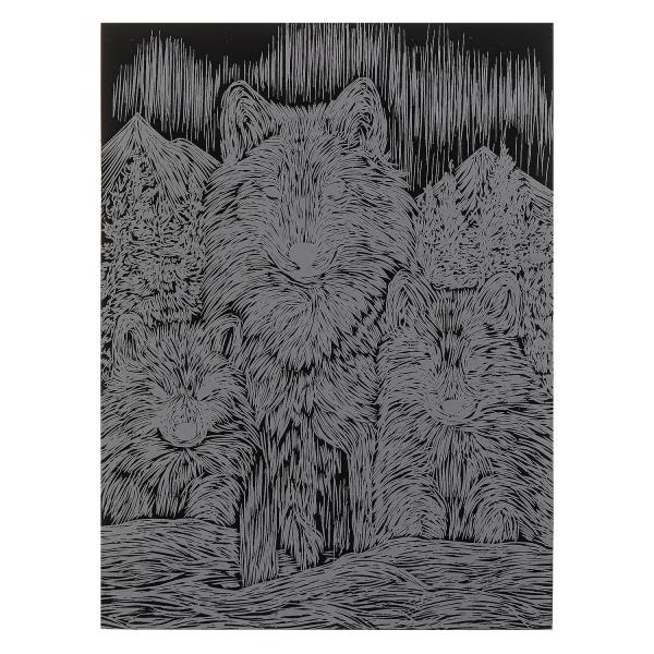Скретчинг гравюра 18*24 см собаки MultiArt 382040