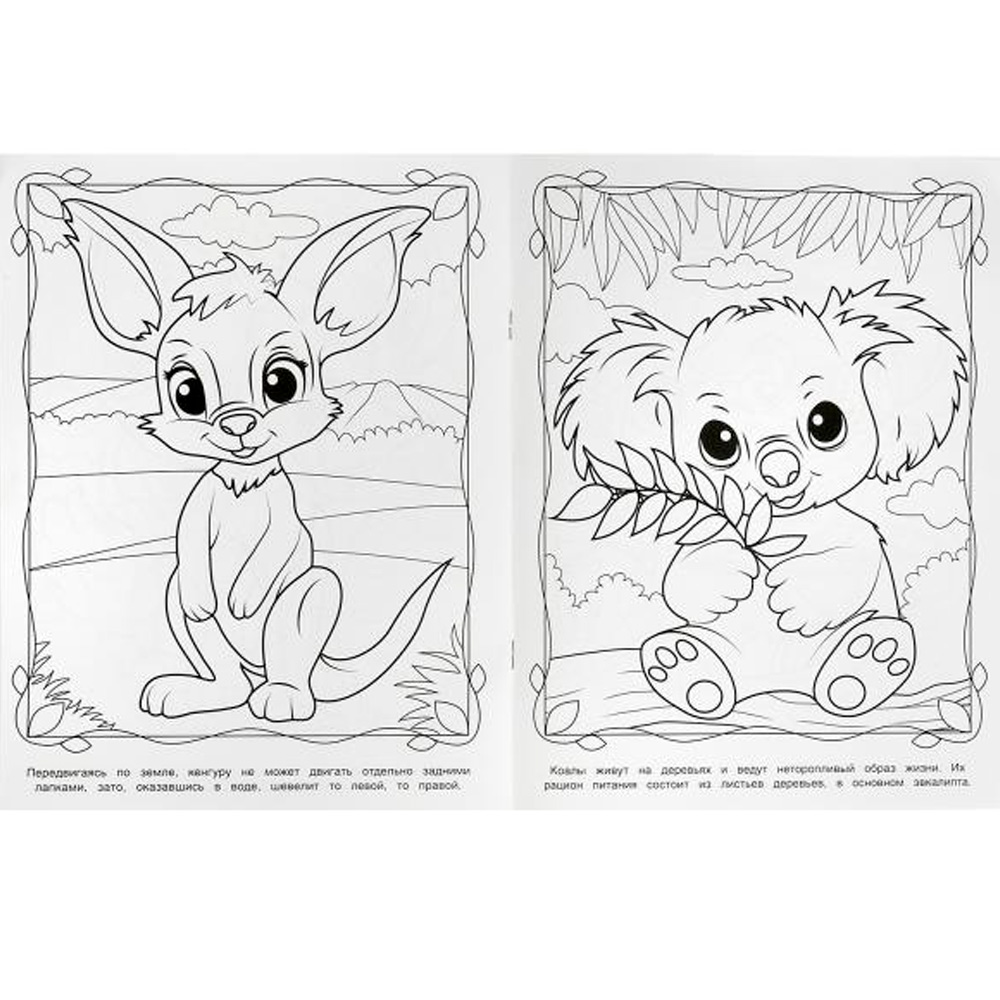 Раскраска Умка Дикие животные