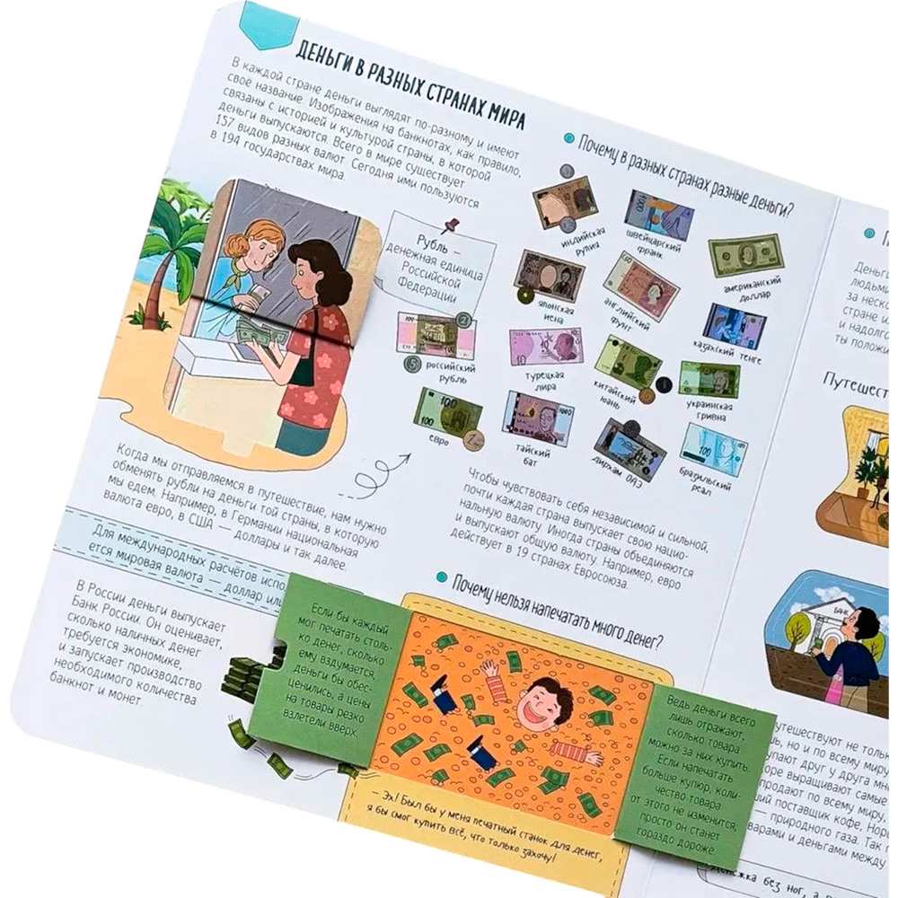 Книжка с окошками Откуда берутся деньги?
