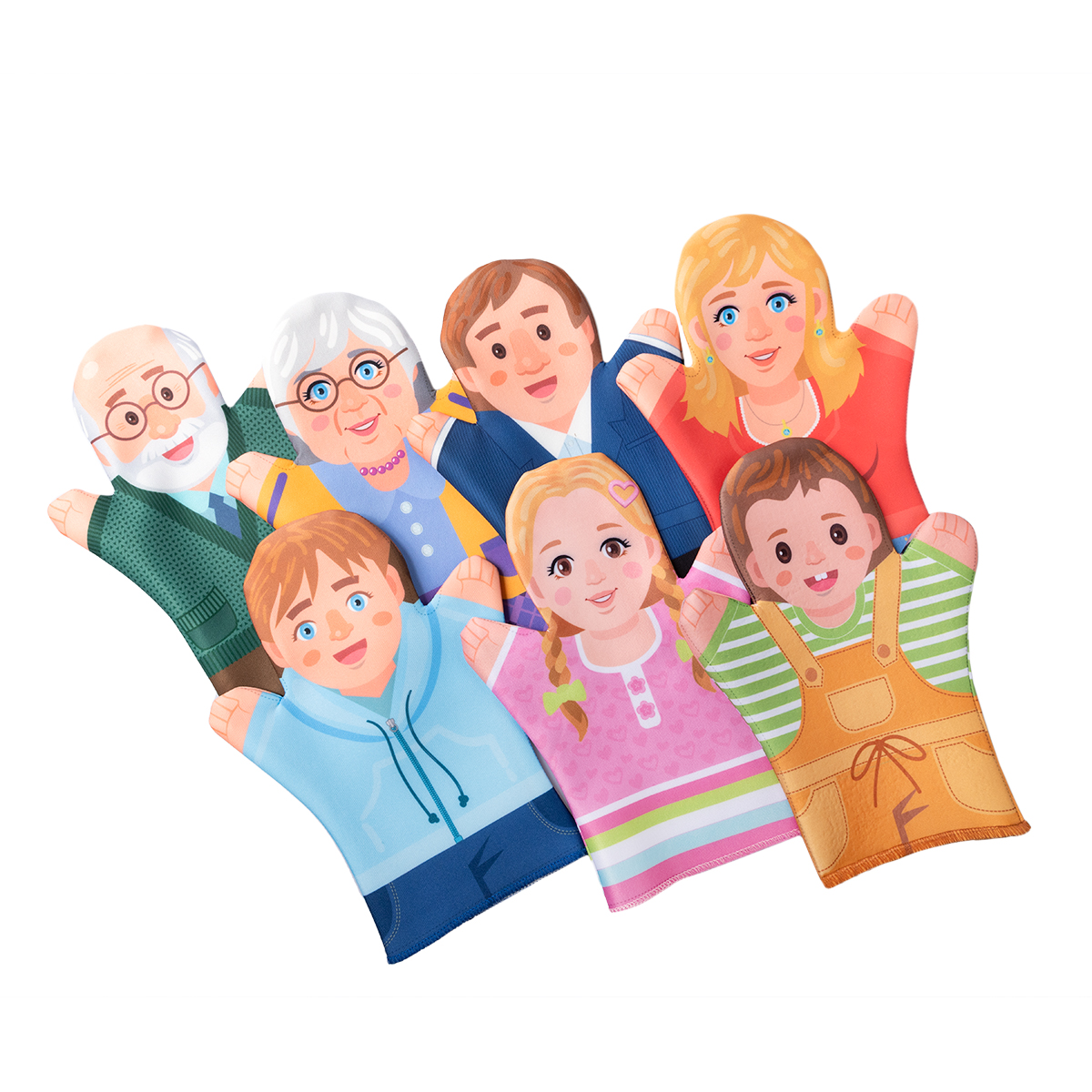 Домашний кукольный театр Семья (7 кукол-перчаток)