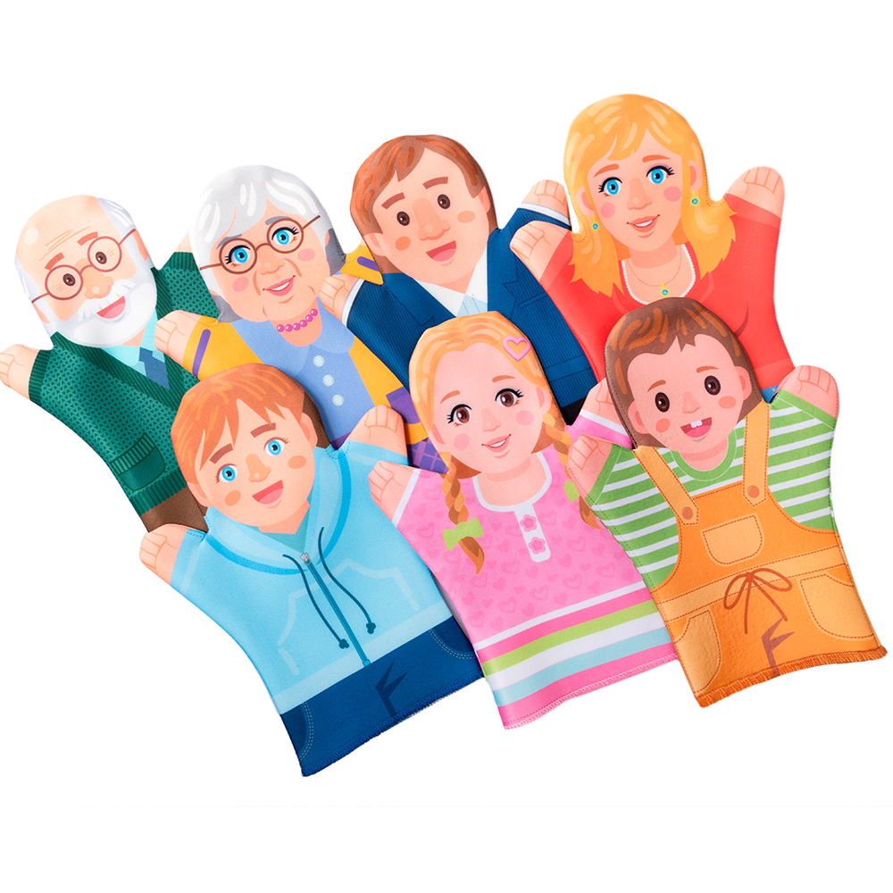 Домашний кукольный театр Семья (7 кукол-перчаток)