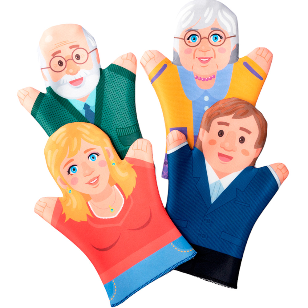 Домашний кукольный театр Семья (7 кукол-перчаток)