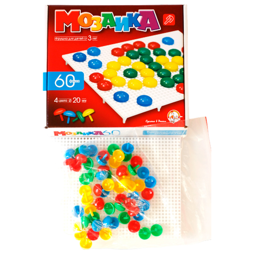 Мозаика d20 4цв 60 эл