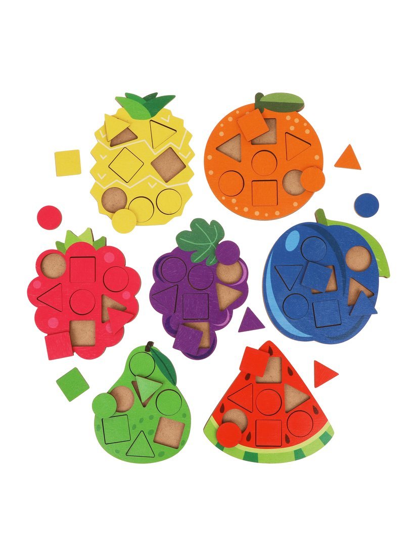 Вкладыши Фрукты 7 шт в наборе