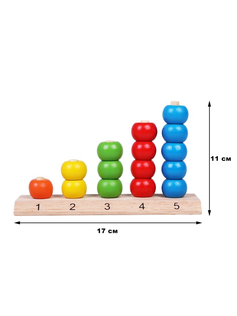 Сортер-пирамидка цвета и счет