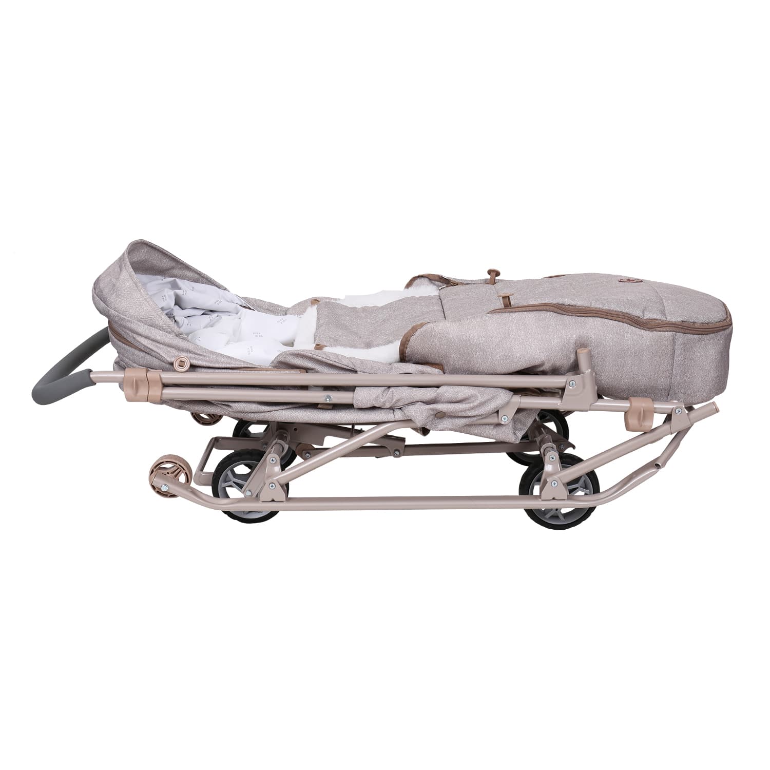 Санки-коляска Наши Детки 6 (бежевый)