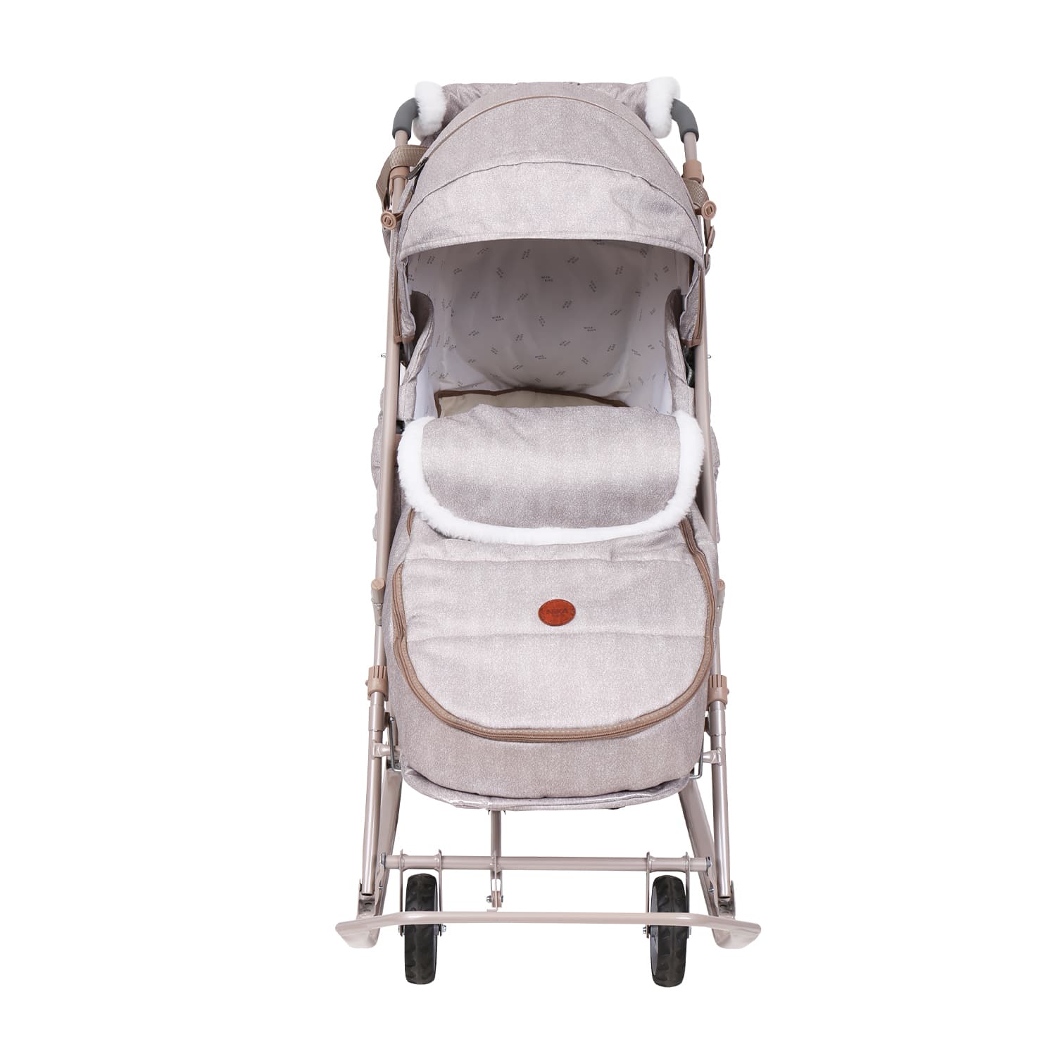 Санки-коляска Наши Детки 6 (бежевый)