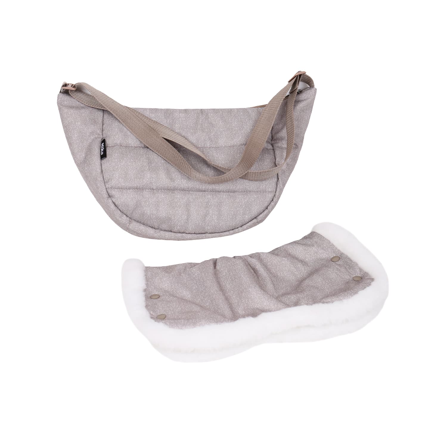 Санки-коляска Наши Детки 6 (бежевый)