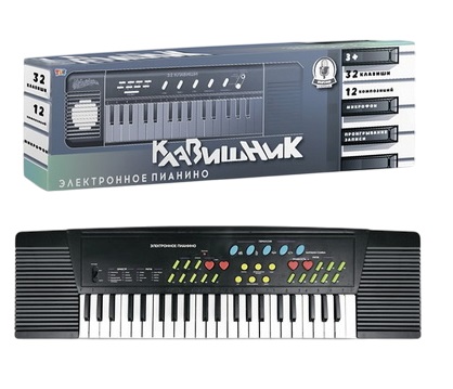 Пианино с микрофоном от сети 37 клавиш USB
