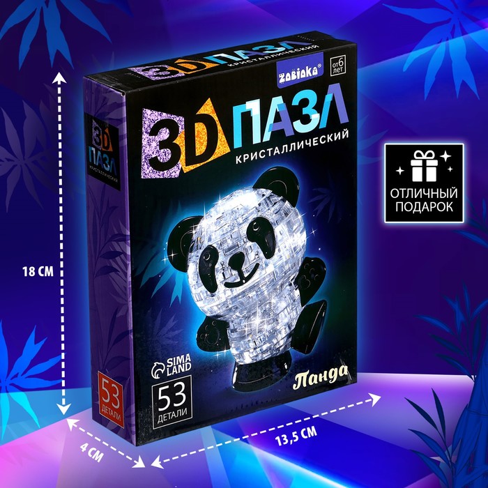 Пазл 3D Панда 53 детали
