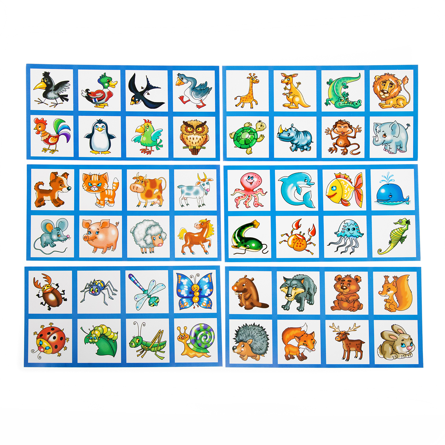 Лото пластмассовое Ребятам о зверятах мал.