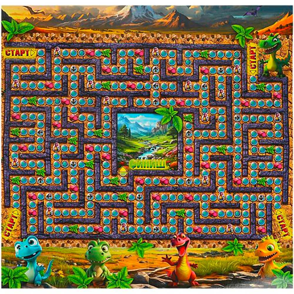 НИ Умные игры Суперигра ходилка 4в1 250х250х55 мм