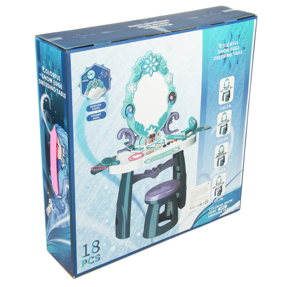 Туалетный столик свет звук 19 дет. 45х11х47 см