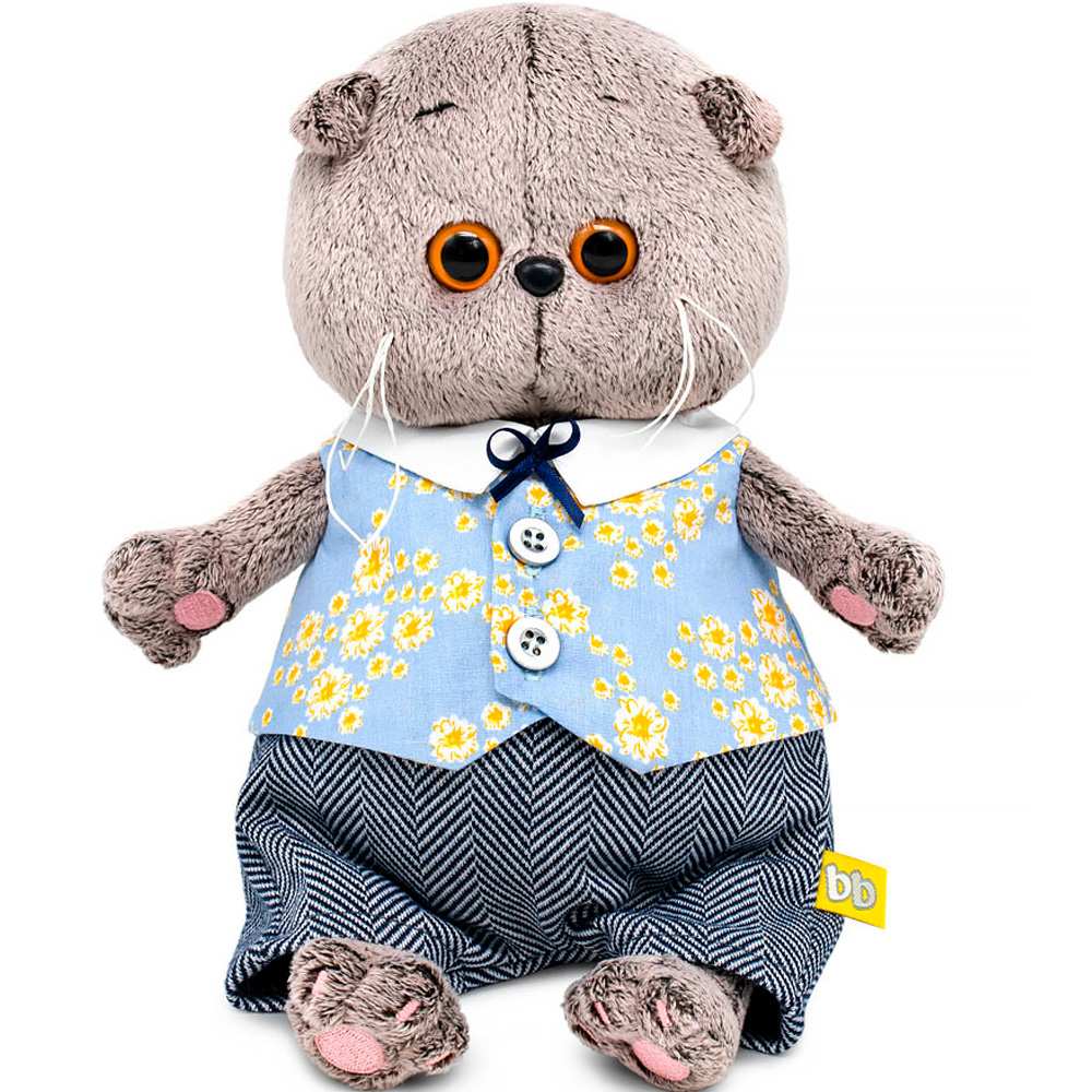 Басик Baby в жилете в цветочек и брючках